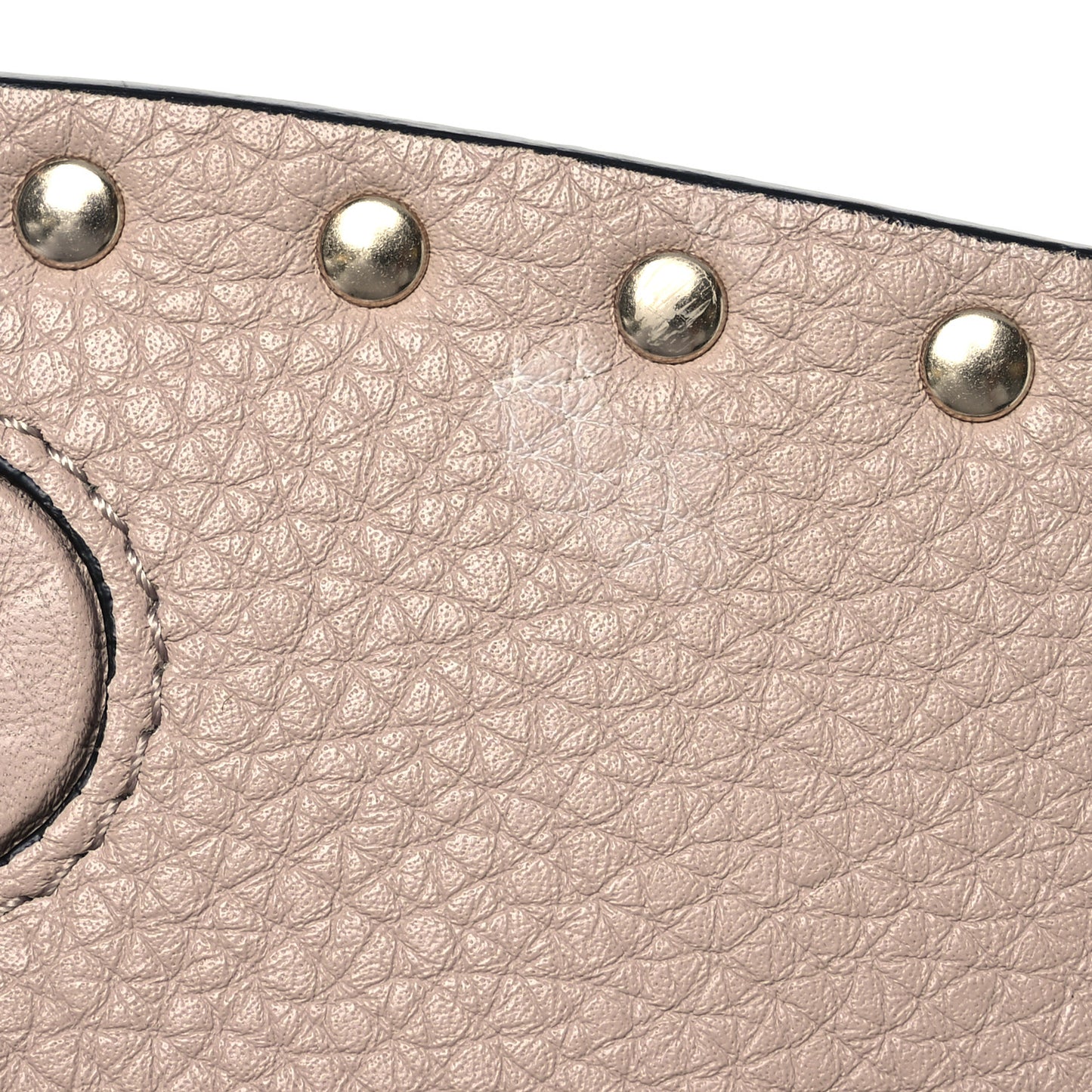 Pebbled Calfskin Messenger Bag Poudre