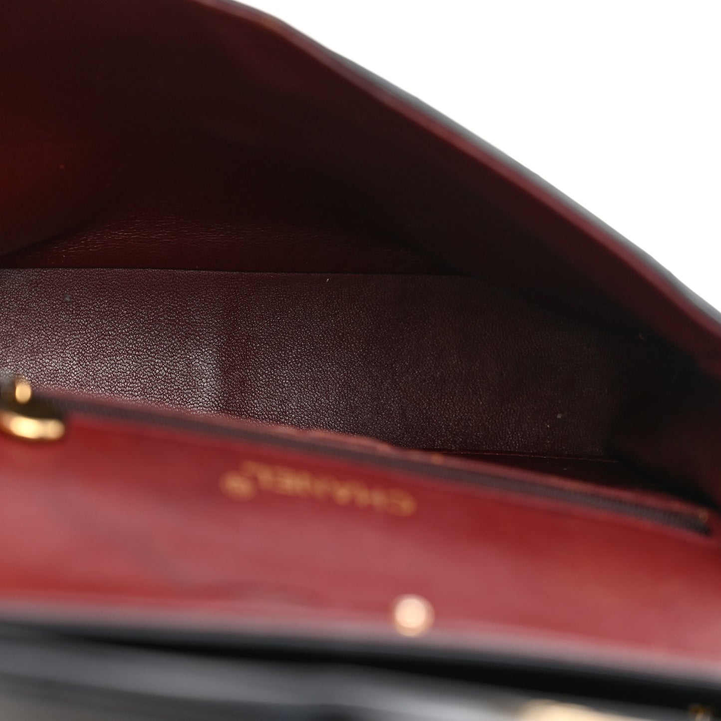 Lambskin Quilted Medium Double Flap Navy