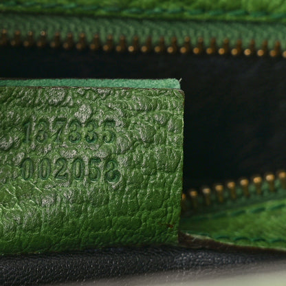 Gucci Soft Grained Calfskin Jackie O Hobo Green 7 of 13