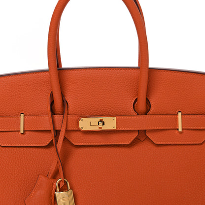 Hermes Togo Birkin 35 Orange 8 of 11