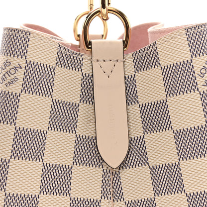 Louis Vuitton Damier Azur Braided Neonoe BB Pink 6 of 10