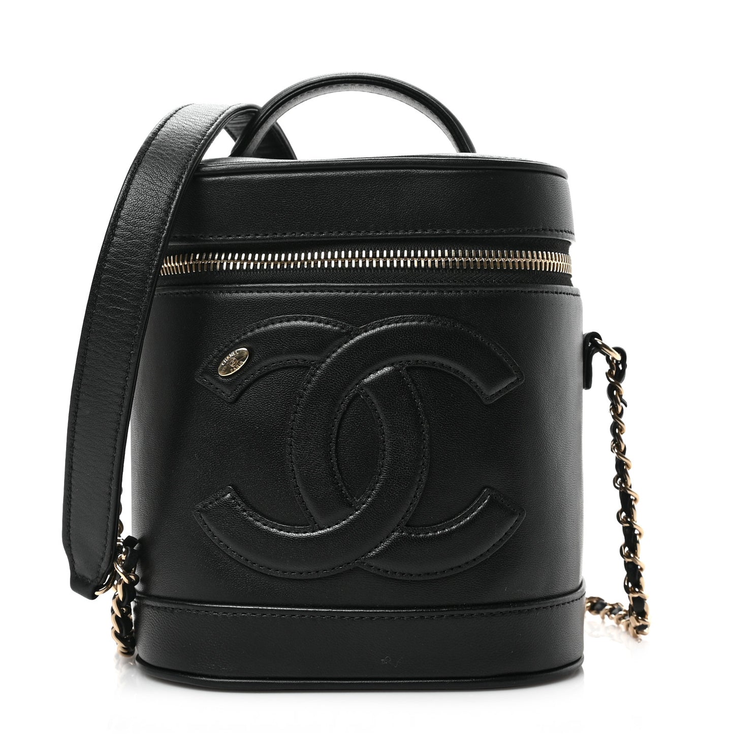 Lambskin Timeless Vanity Cosmetic Case Black