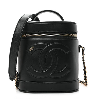 Chanel Lambskin Timeless Vanity Cosmetic Case Black 1 of 9