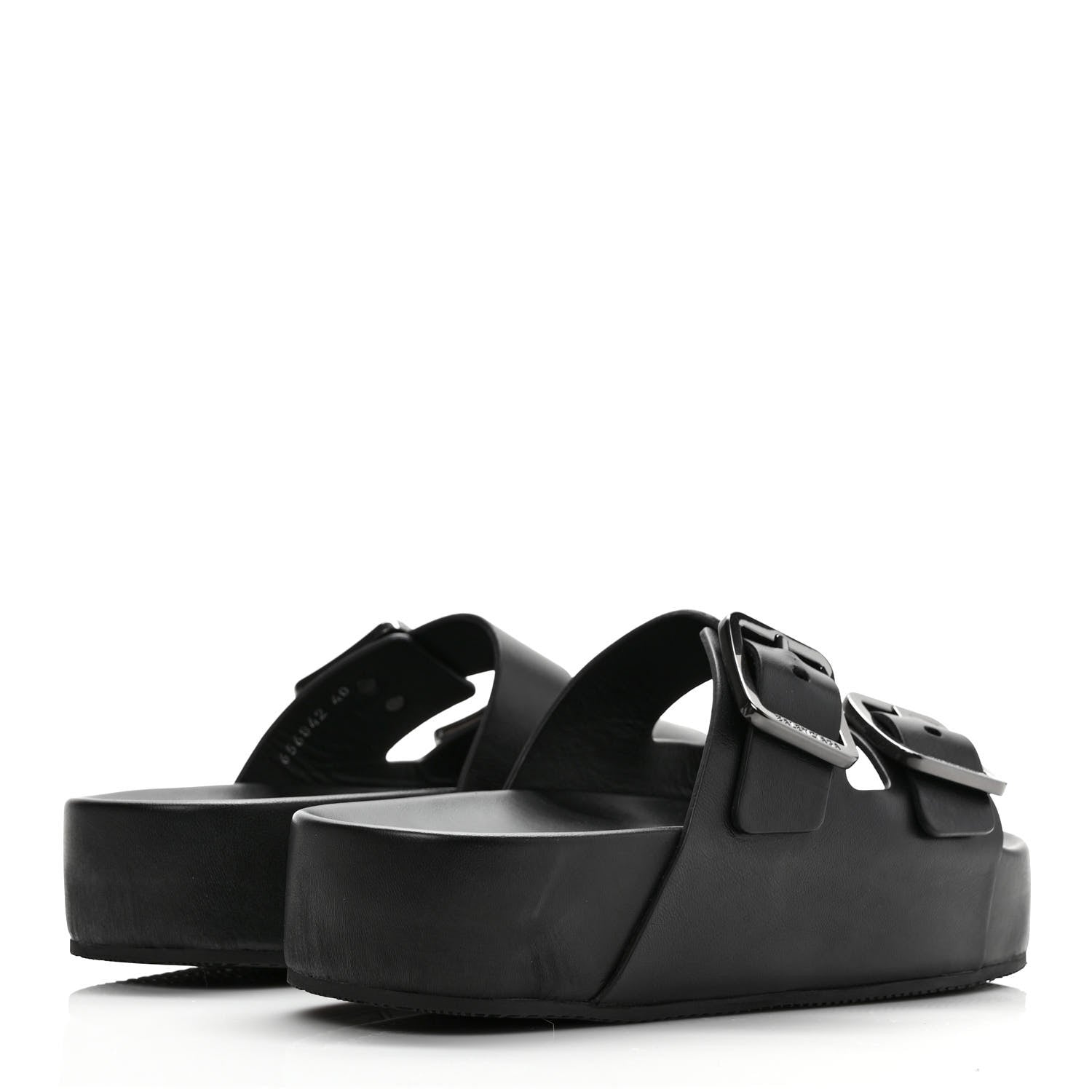 Balenciaga Smooth Nappa Mallorca Platform 50mm Slide Sandals 40 Black 4 of 7