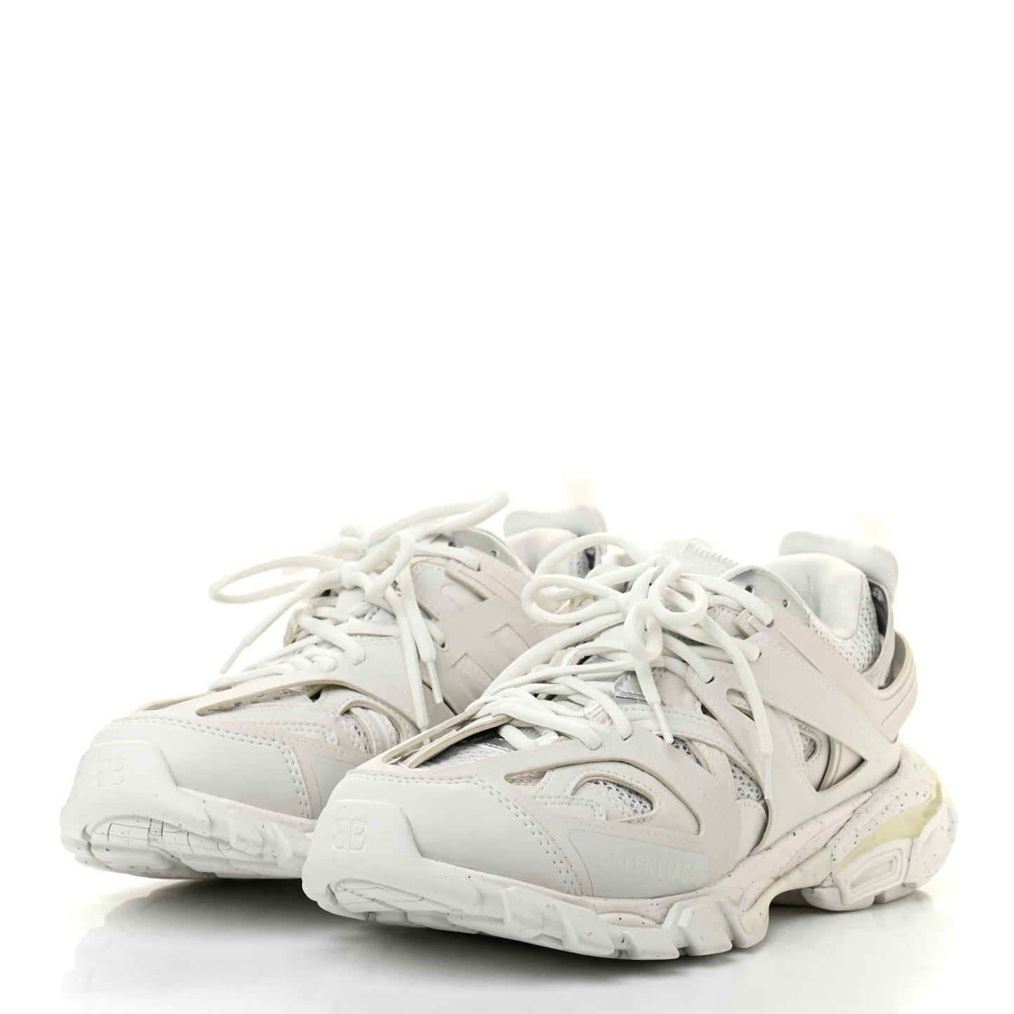 Rubber Mesh Fabric Monocolor Recycled Sole Womens Track Sneakers 39 White