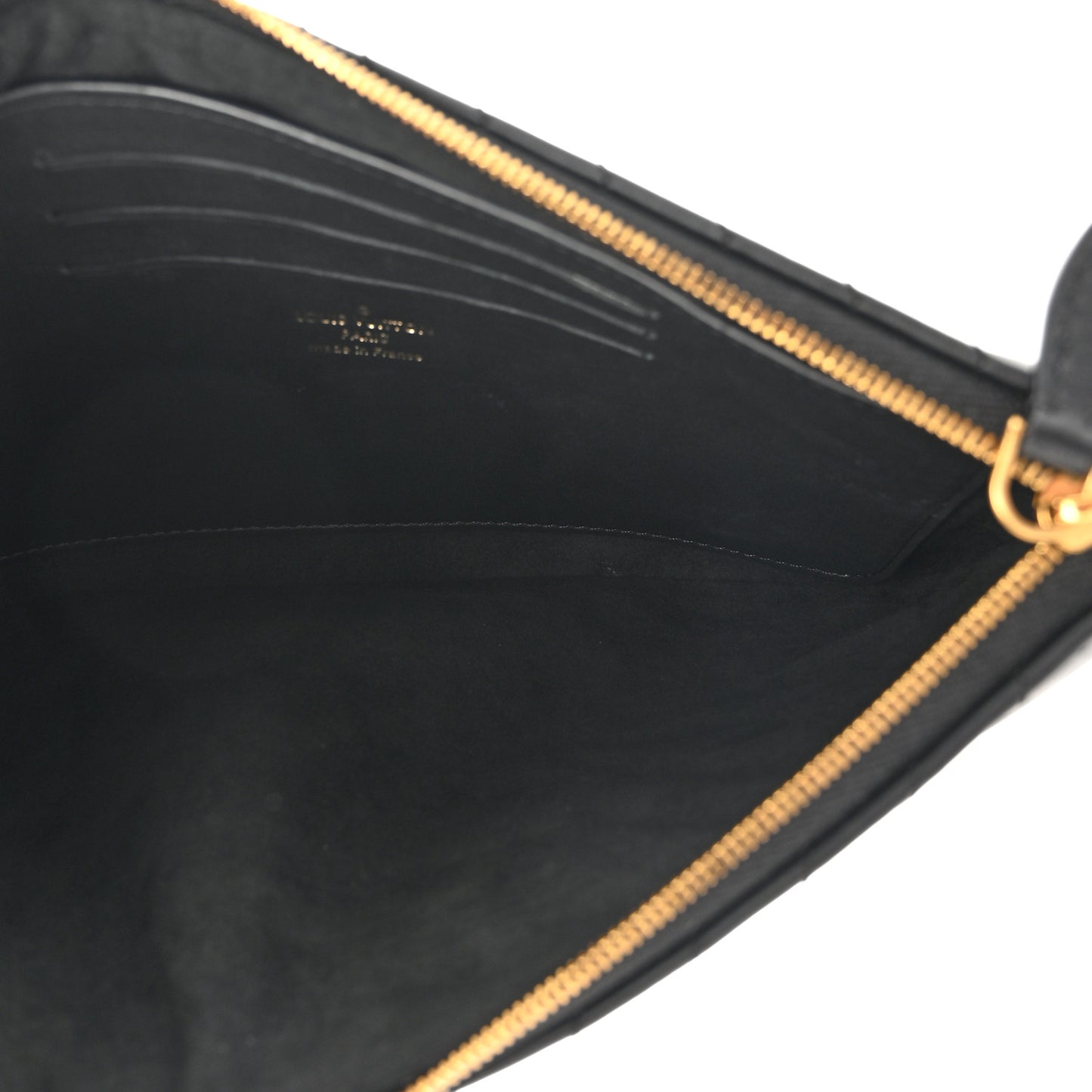 Calfskin New Wave Zipped Pochette Black