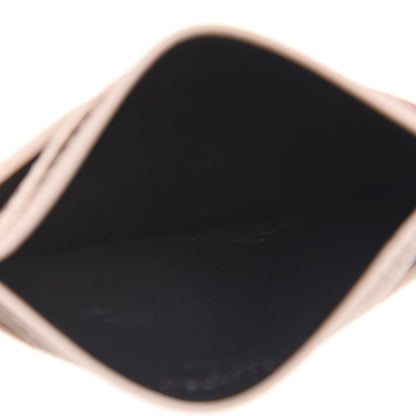 Saint Laurent Grain De Poudre Matelasse Chevron Monogram Credit Card Case Rose Poudre 4 of 7