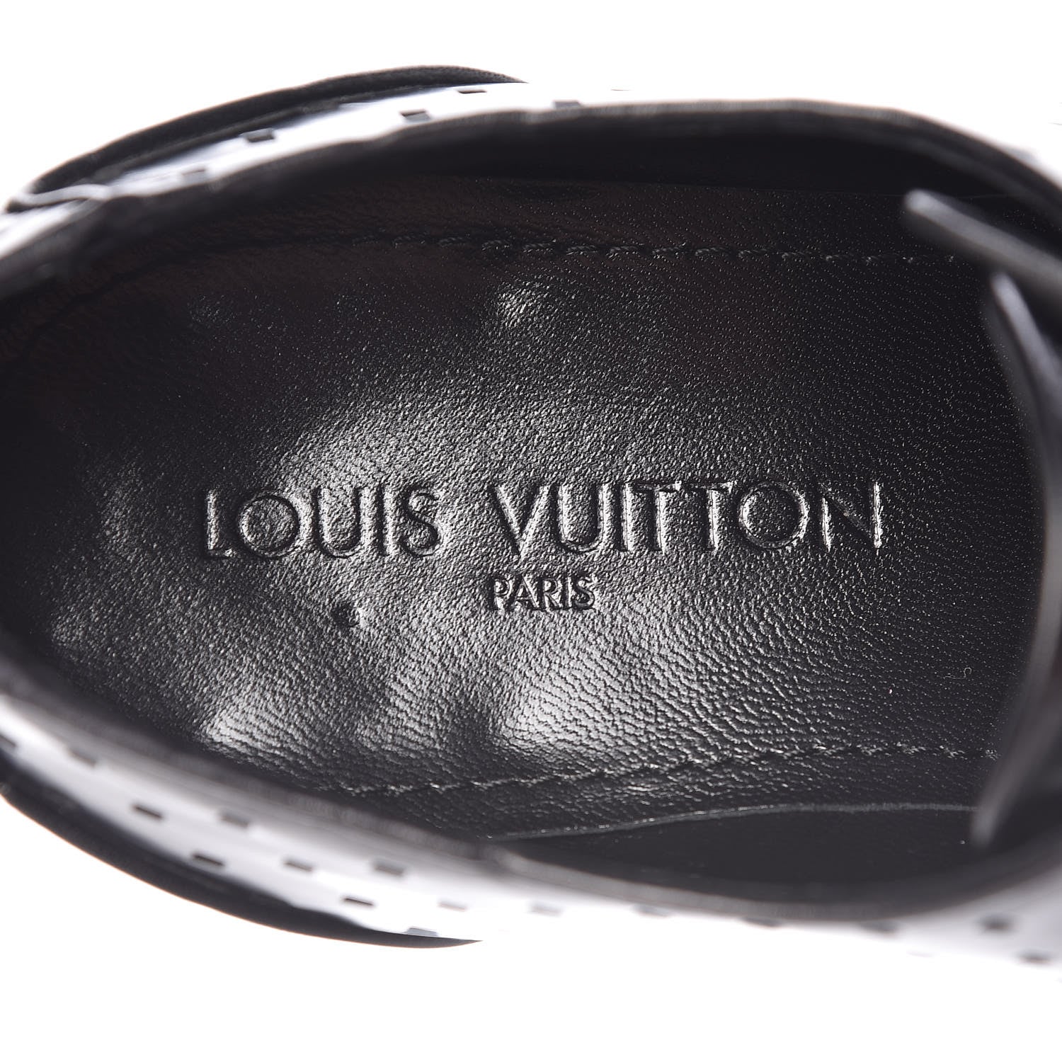 Louis Vuitton Calfskin Mens Mulholland Derby Lace Up Shoes 8 Black 9 of 13