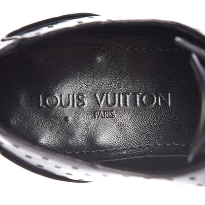 Louis Vuitton Calfskin Mens Mulholland Derby Lace Up Shoes 8 Black 9 of 13