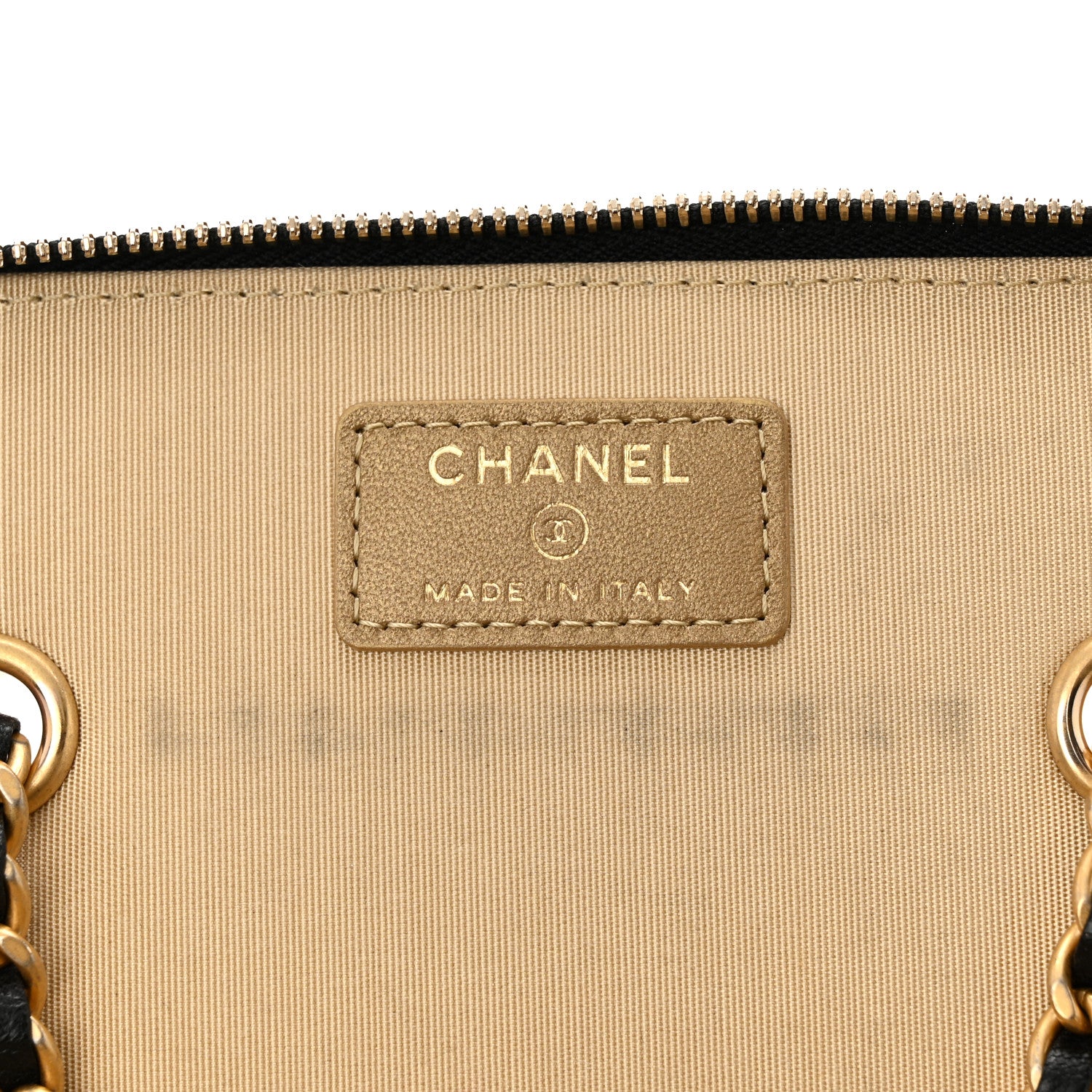 Chanel Lambskin Quilted Pearl Crush Small Vanity Case With Chain Black 6 of 13