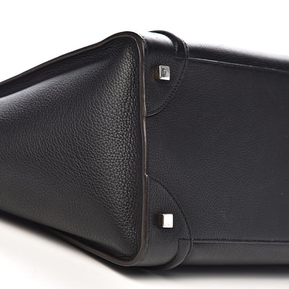 Celine Drummed Calfskin Mini Luggage Black 10 of 12