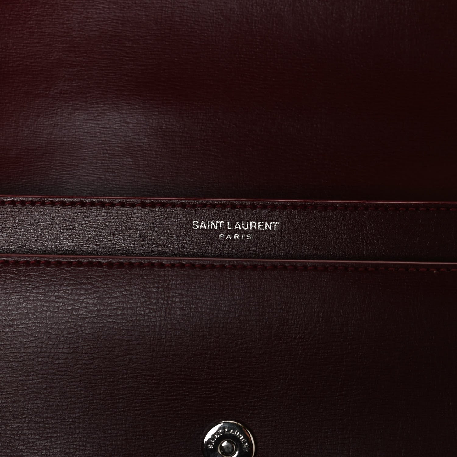 Saint Laurent Calfskin Medium Monogram Sunset Pallisandre 6 of 12