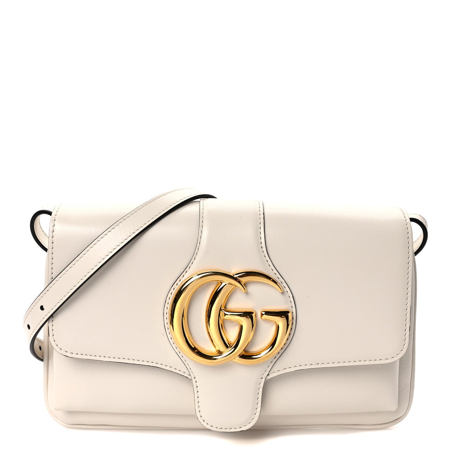 Gucci Calfskin Small Arli Flap Shoulder Bag Mystic White 1 of 9