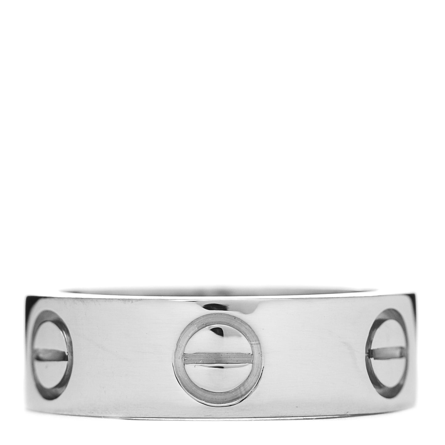 18K White Gold 5.5mm LOVE Ring 48 4.5