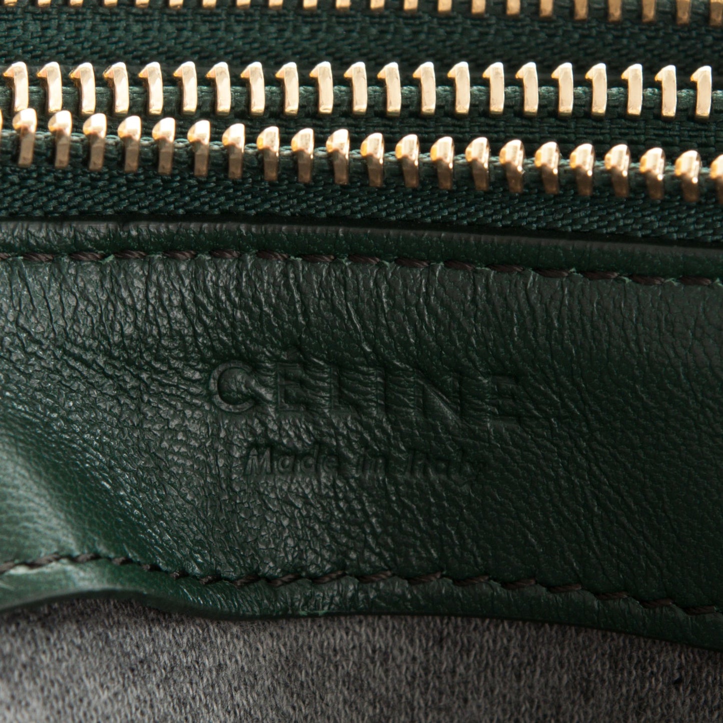 Lambskin Small Trio Crossbody Bag Dark Green