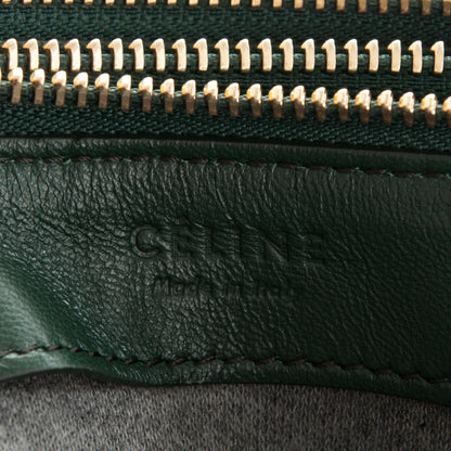 Celine Lambskin Small Trio Crossbody Bag Dark Green 6 of 6
