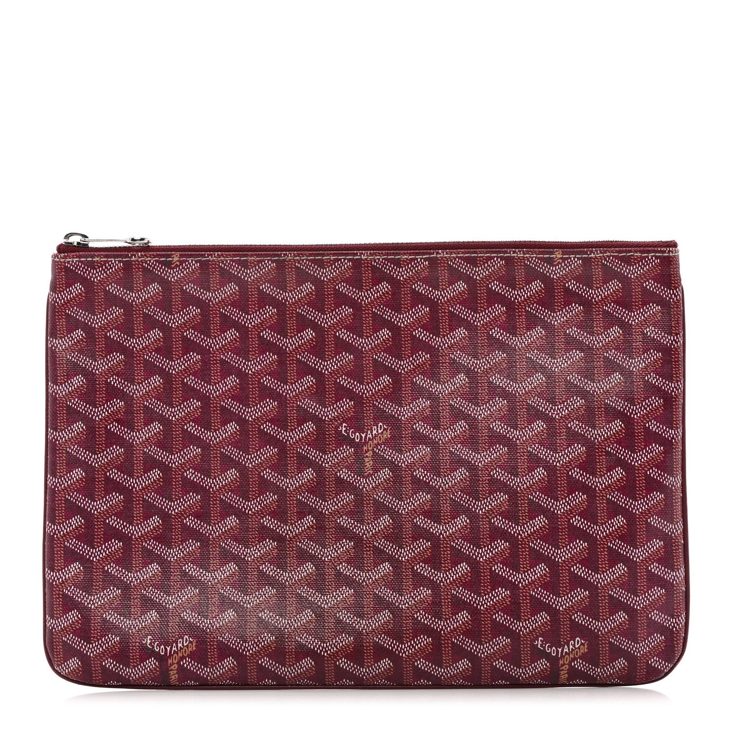 Goyard Goyardine Senat Pochette MM Burgundy 1 of 10
