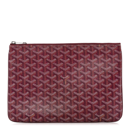 Goyard Goyardine Senat Pochette MM Burgundy 1 of 10