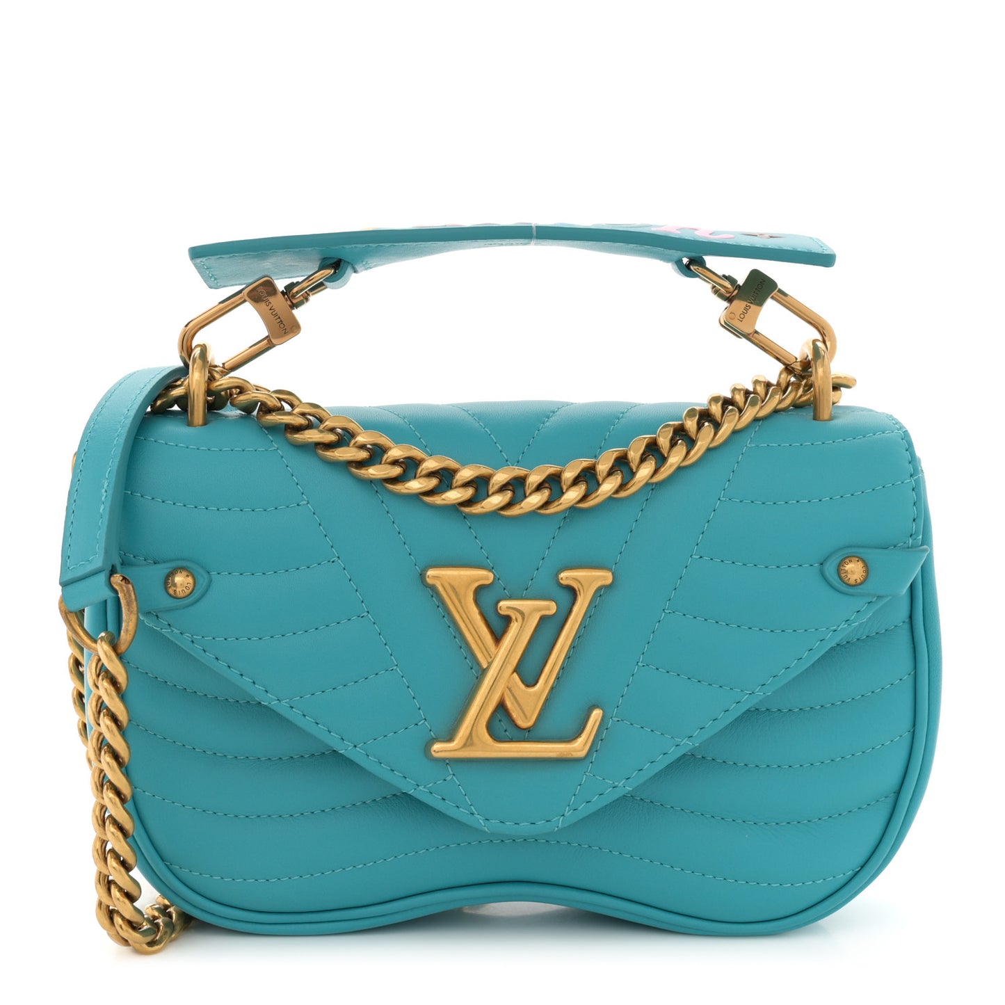 Calfskin New Wave Chain PM Malibu Green