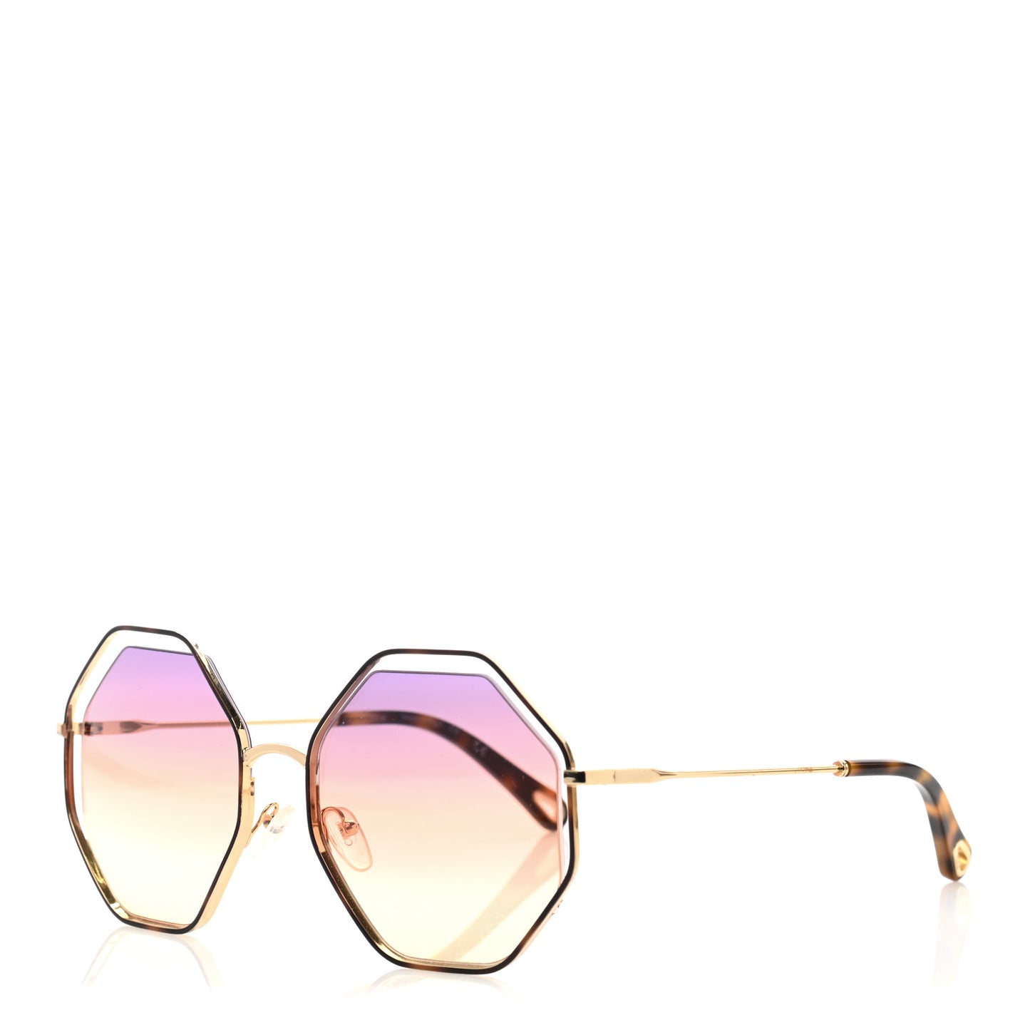 Octagonal Sunglasses CE132S Gold