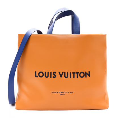 Louis Vuitton Cowhide Shopper Bag MM Safran 1 of 10