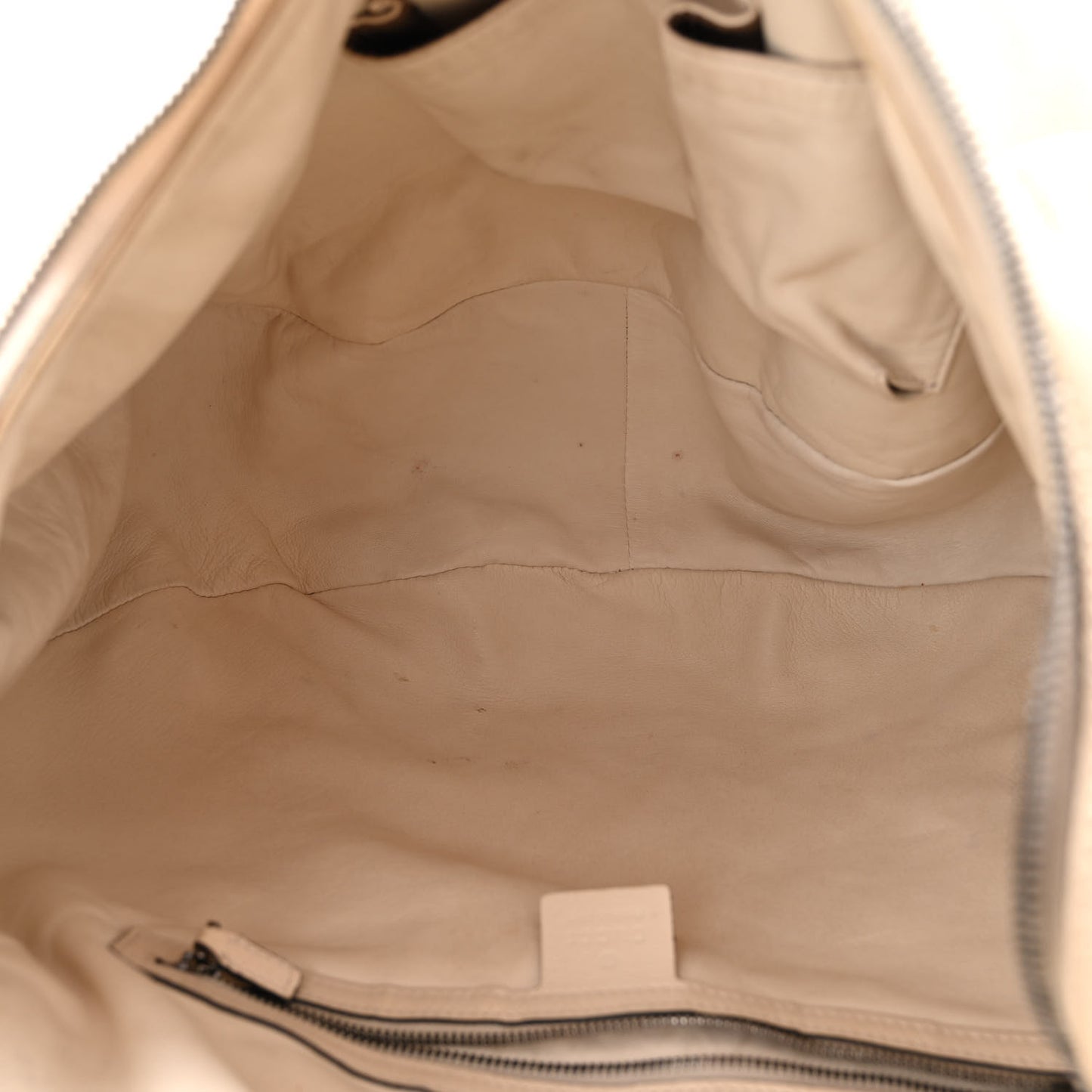 Pebbled Calfskin Medium Icon Bit Shoulder Bag Ivory