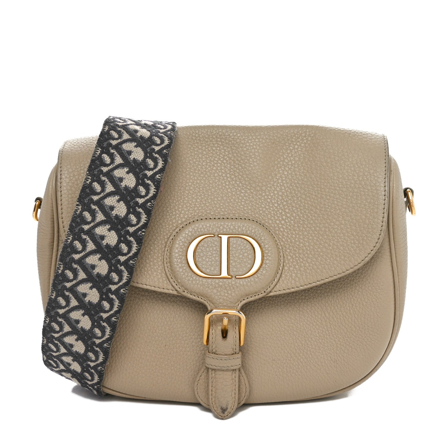 Christian Dior Grained Calfskin Large Bobby Flap Beige 1 of 11