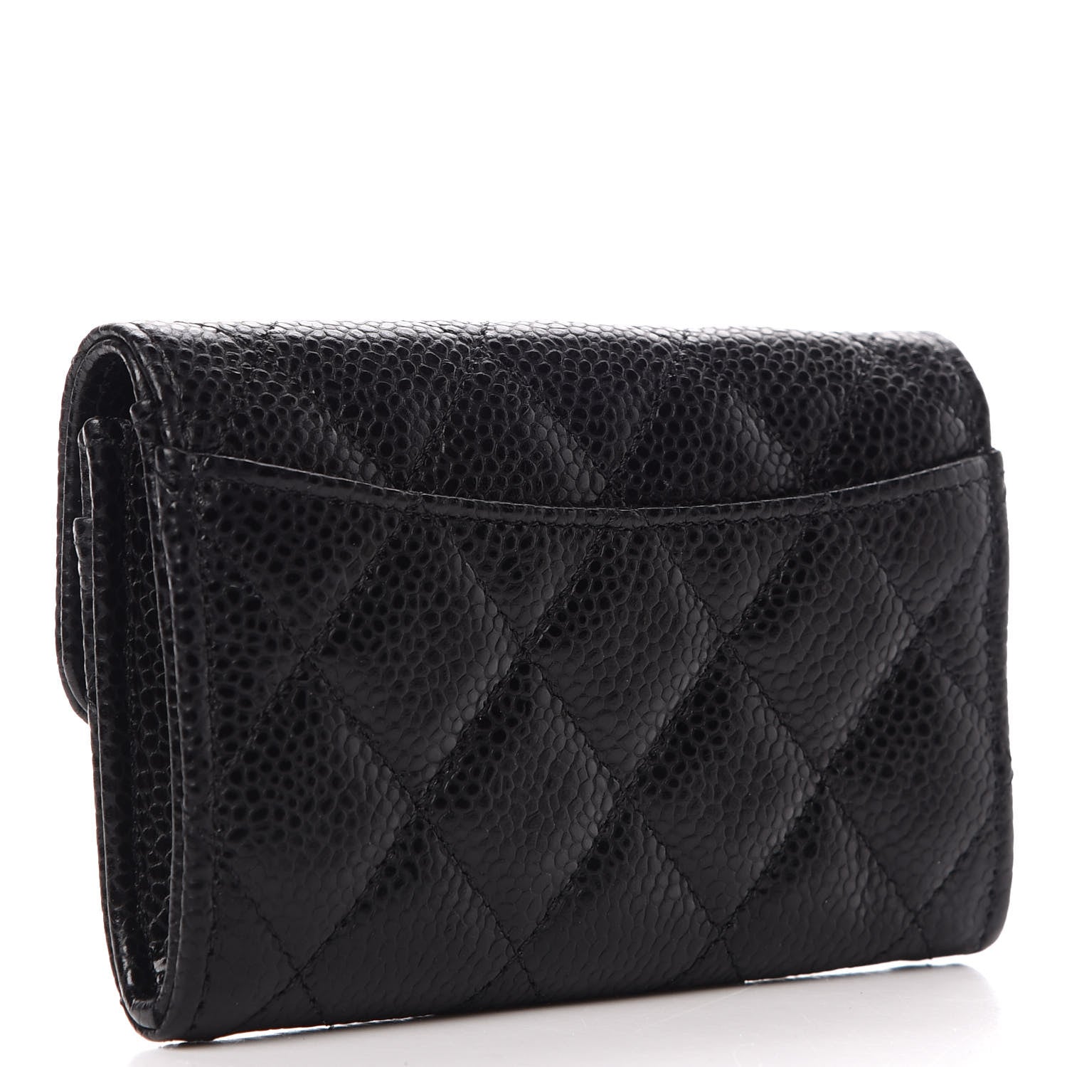 Chanel Caviar Quilted Flap Card Holder Black 3 of 11