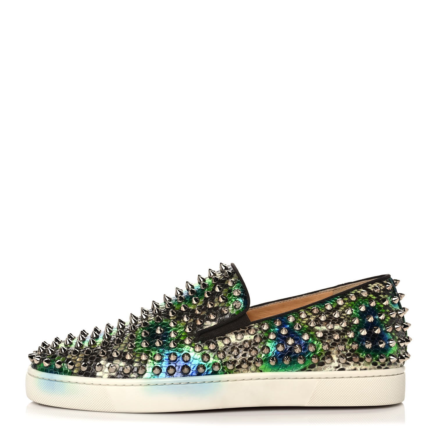 Christian Louboutin Watersnake Spikes Boat Flat 42 1 of 9