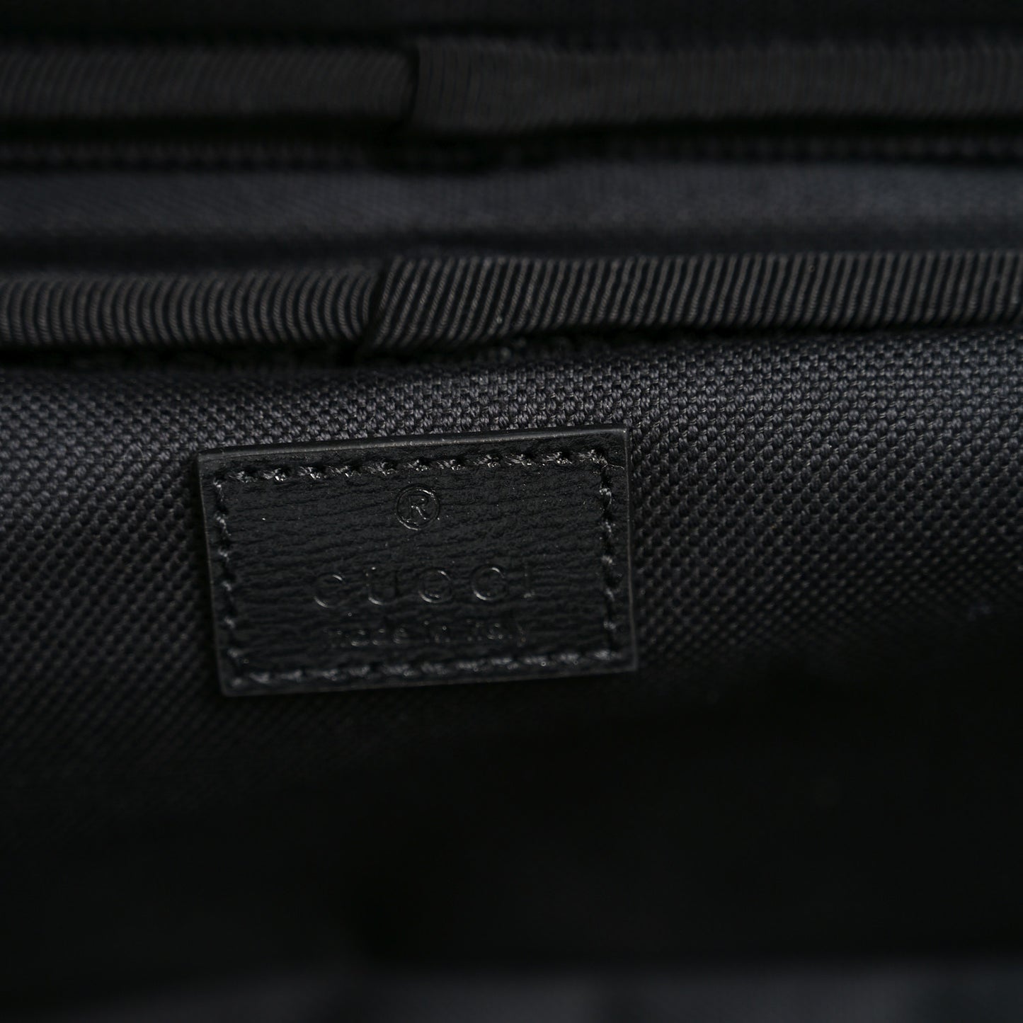 GG Supreme Monogram Azalea Calfskin Retro Interlocking G Small Savoy Cabin Trolley Black