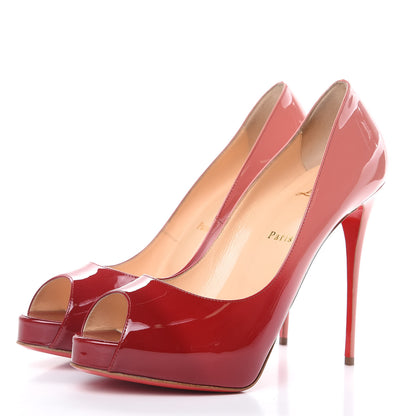 Christian Louboutin Patent Degrade New Very Prive 120 Pumps 40.5 Carmin Ronsard 3 of 11