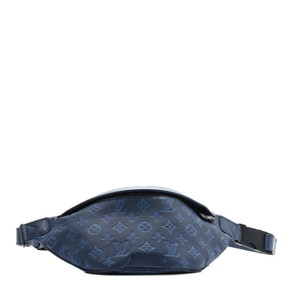 Louis Vuitton Calfskin Monogram Shadow Discovery Bumbag PM Blue 1 of 8