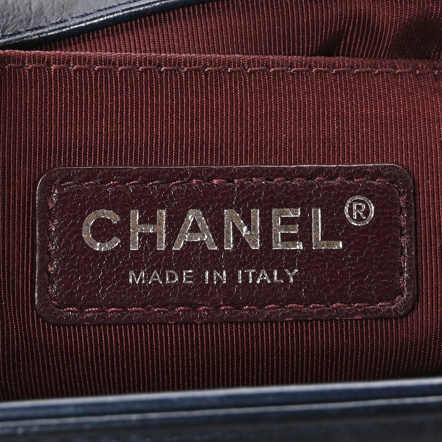 Chanel Glazed Calfskin Quilted Medium Boy Chained Flap Blue 6 of 10