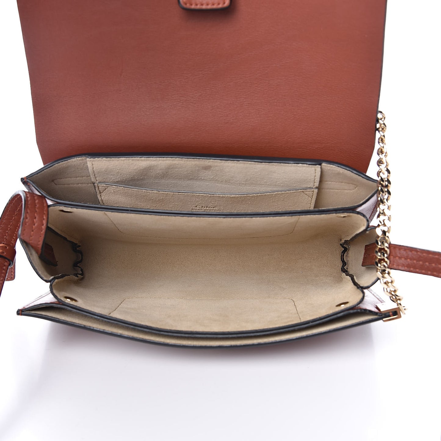 Suede Calfskin Small Faye Shoulder Bag Saffron Red