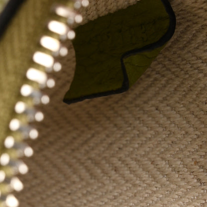 Gucci Pebbled Calfskin Mini B Shoulder Bag Olive Green 7 of 10