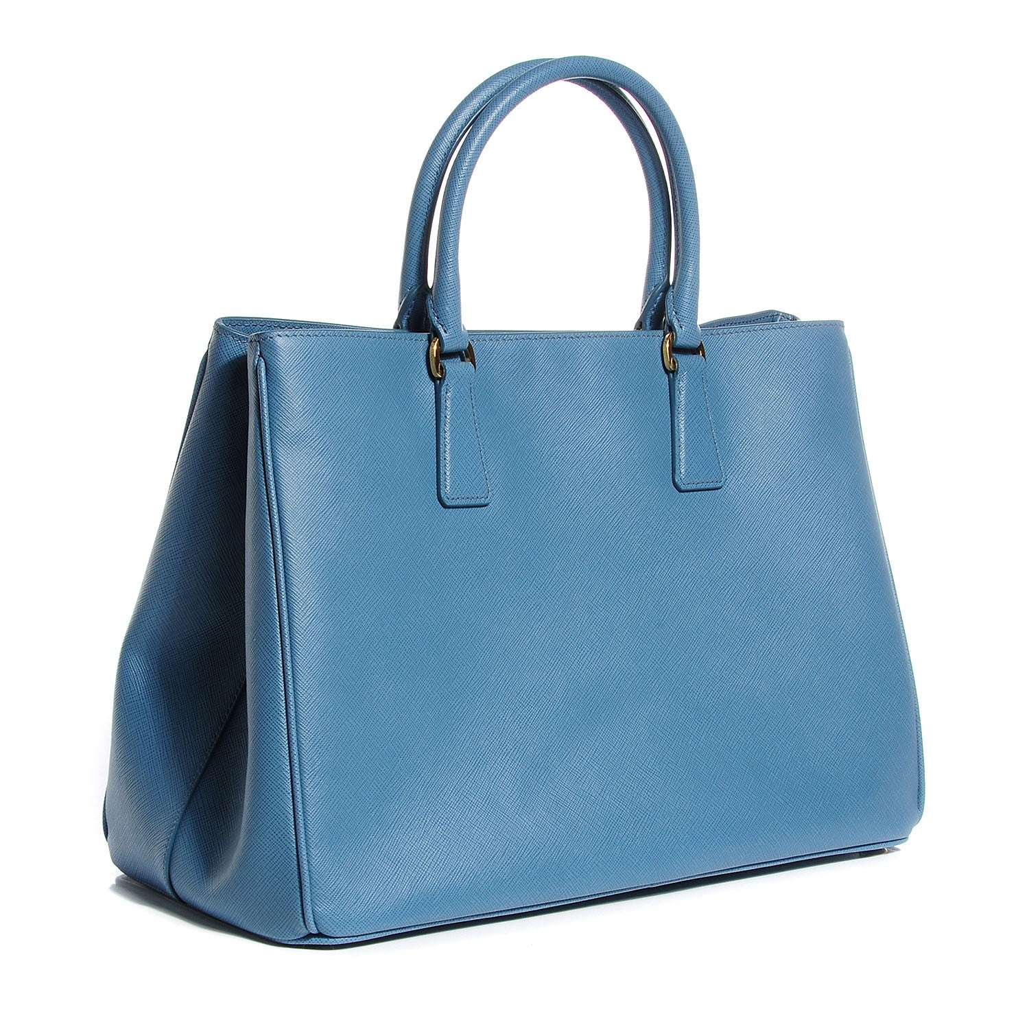 Prada Saffiano Lux Large Tote Aviazione 3 of 11