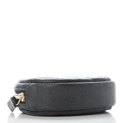 Chanel Caviar Quilted Zip Around Classic Coin Purse Black 4 of 8