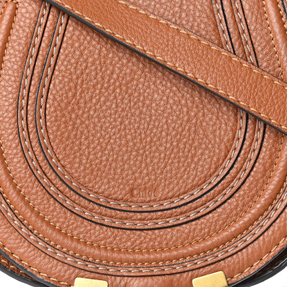 Chloe Calfskin Mini Marcie Round Crossbody Bag Tan 9 of 11