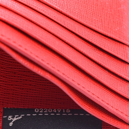 Fendi Vitello Elite Monster Eyes Inlay Bi-Fold Wallet Black Giallo Rosso 8 of 9