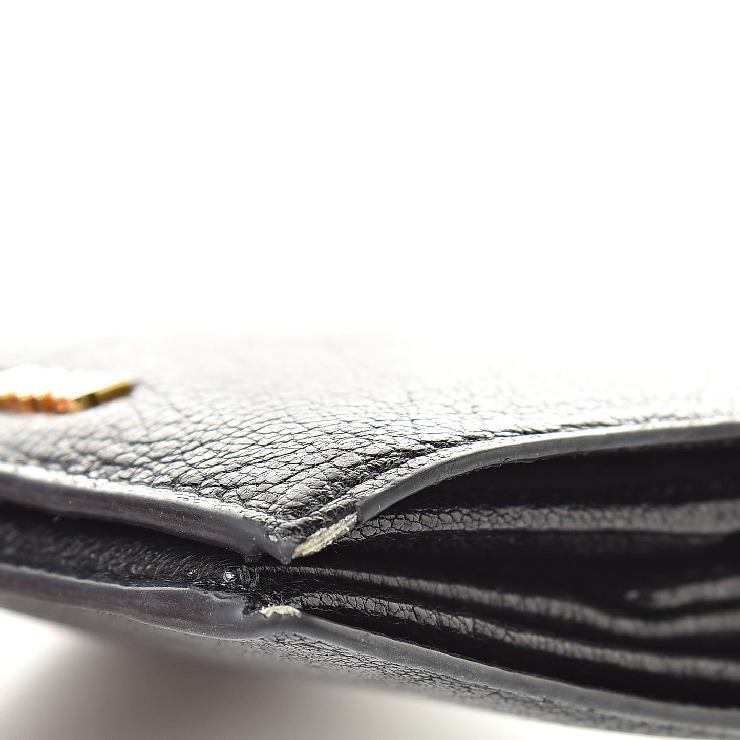 Goatskin Madras Small Wallet Black