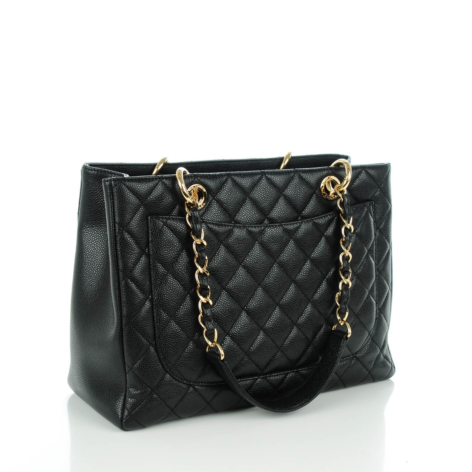 Chanel Caviar Quilted Grand Shopping Tote GST Black 3 of 7