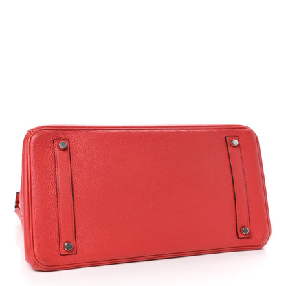 Hermes Taurillon Clemence Birkin 35 Bougainvillea 3 of 9