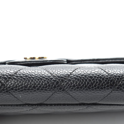 Chanel Caviar Quilted Large Flap Wallet Black 11 of 11