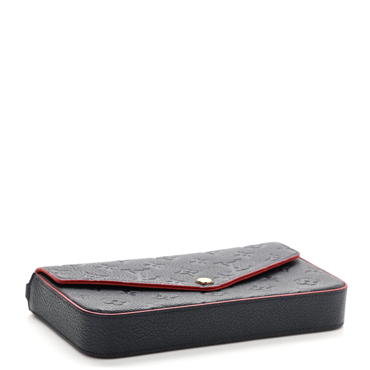 Empreinte Pochette Felicie Chain Wallet Marine Rouge