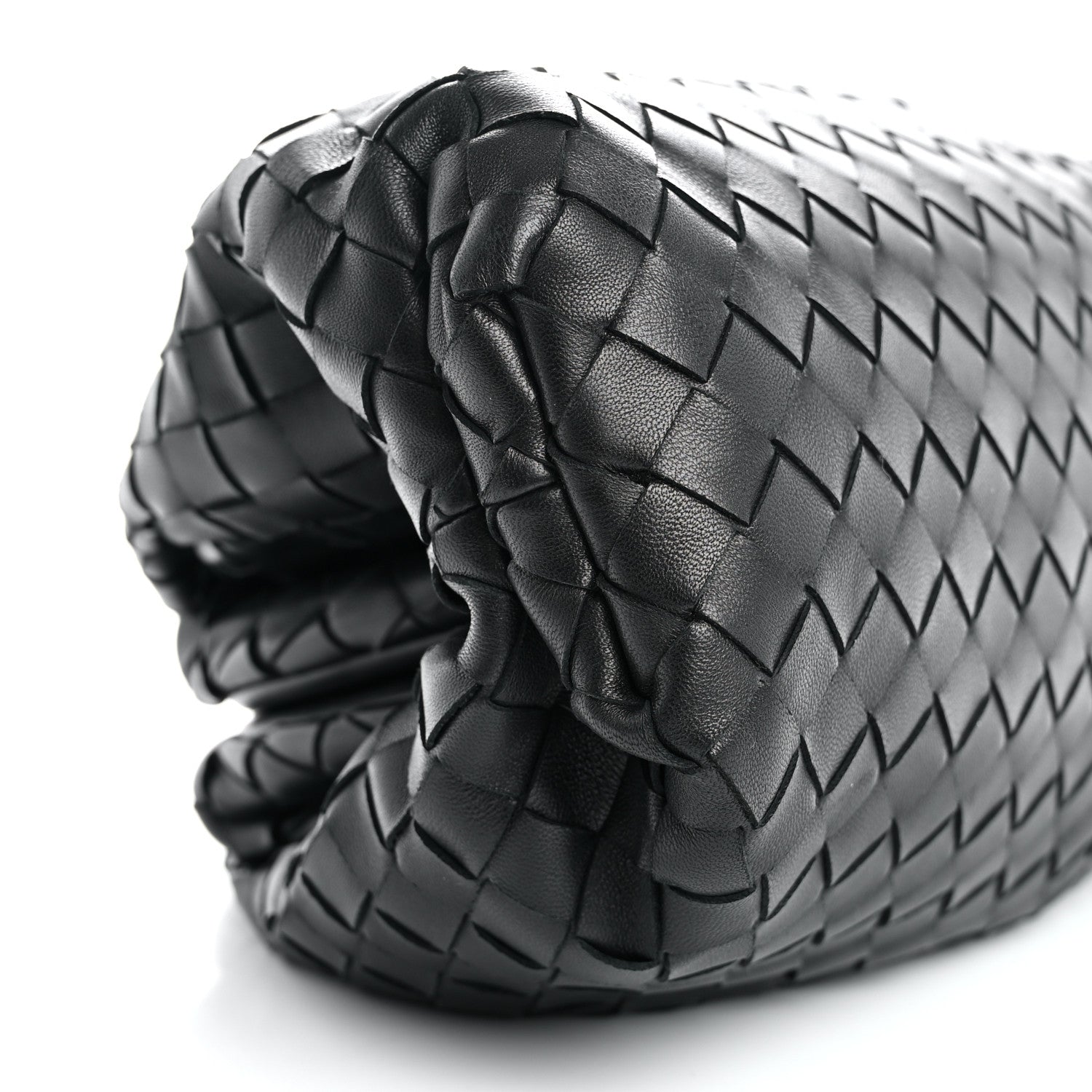 Bottega Veneta Nappa Maxi Intreccio The Pouch Oversized Clutch Black 13 of 14