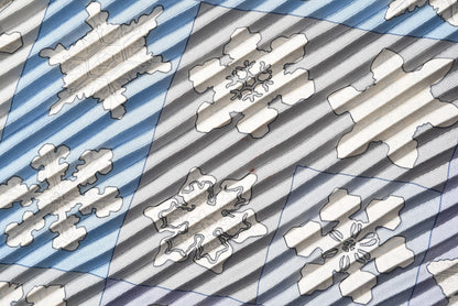 Hermes Silk Plisse Feux De L’Hiver Scarf 90 5 of 7