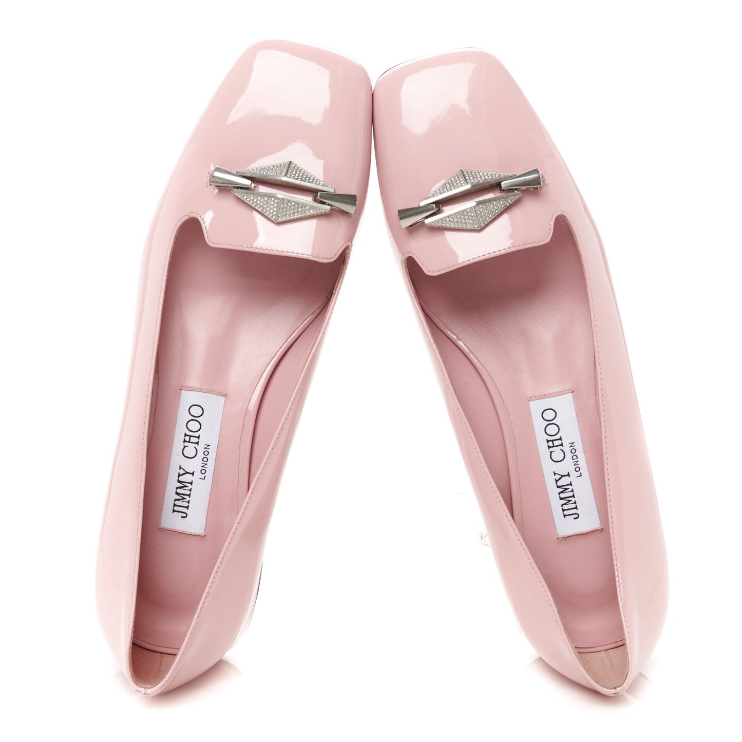Patent Crystal Flats 37 Pink