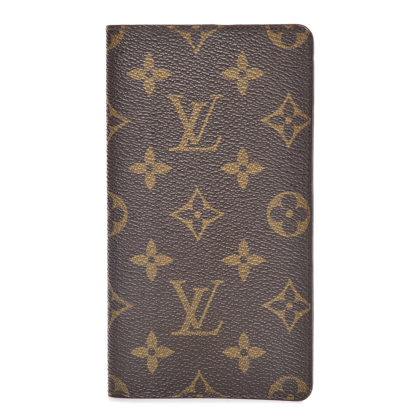 Monogram Simple Checkbook Holder Wallet Cover