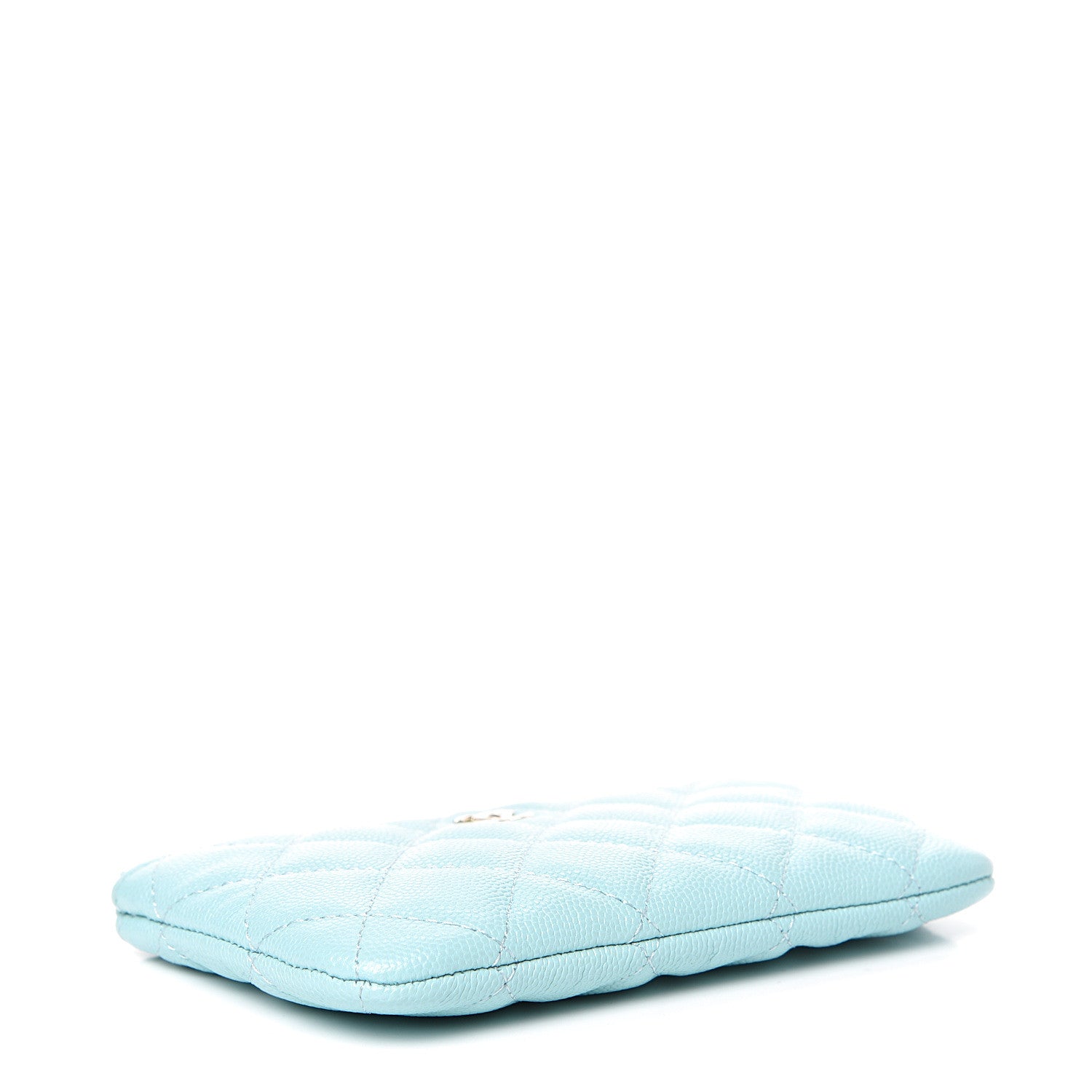 Chanel Caviar Quilted Small Cosmetic Case Light Blue 3 of 8