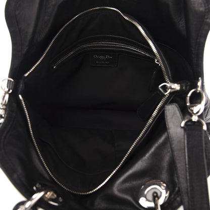Christian Dior Lambskin Cannage Medium Granville Tote Black 6 of 14